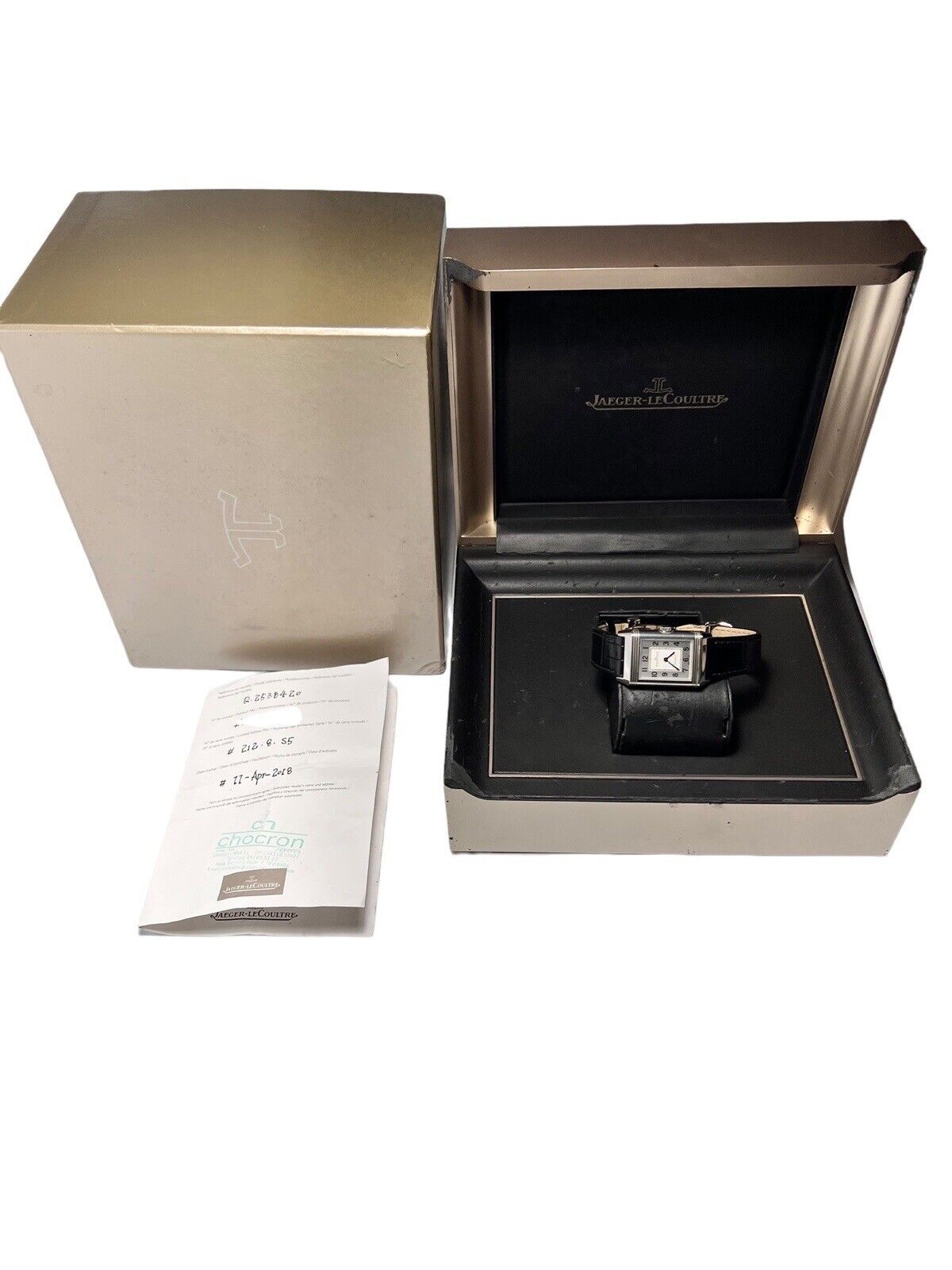 2018 Jaeger LeCoultre Reverso Automatic 24x 40mm Silver Dial - Box And Papers