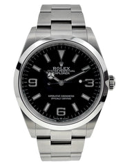 2022 Rolex Explorer Steel Black 36mm Automatic Men’s Watch 124720 - Box/Papers