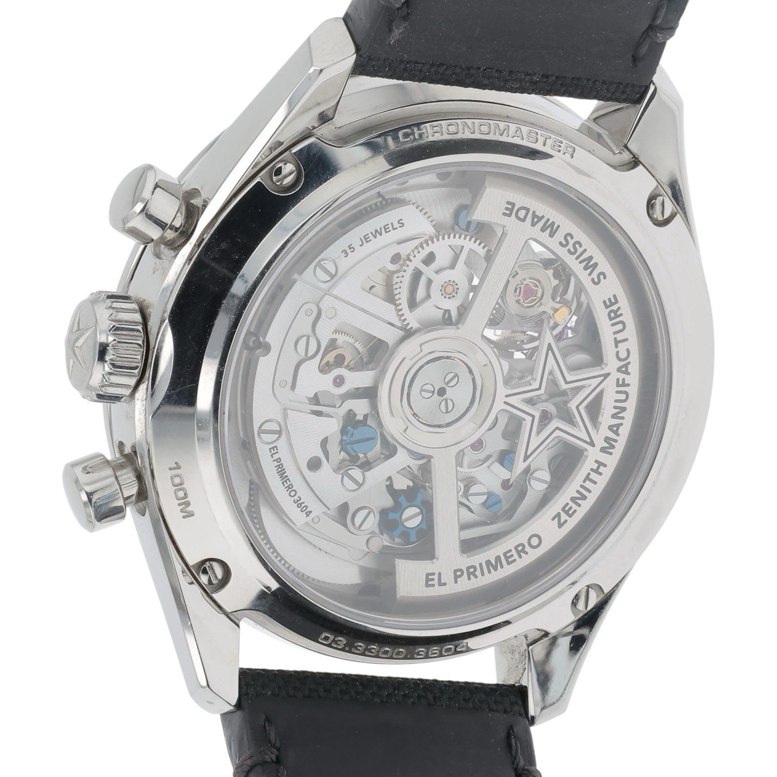 Zenith El Primero Steel Black Dial 39mm Automatic Men’s Watch 03.3300.3604