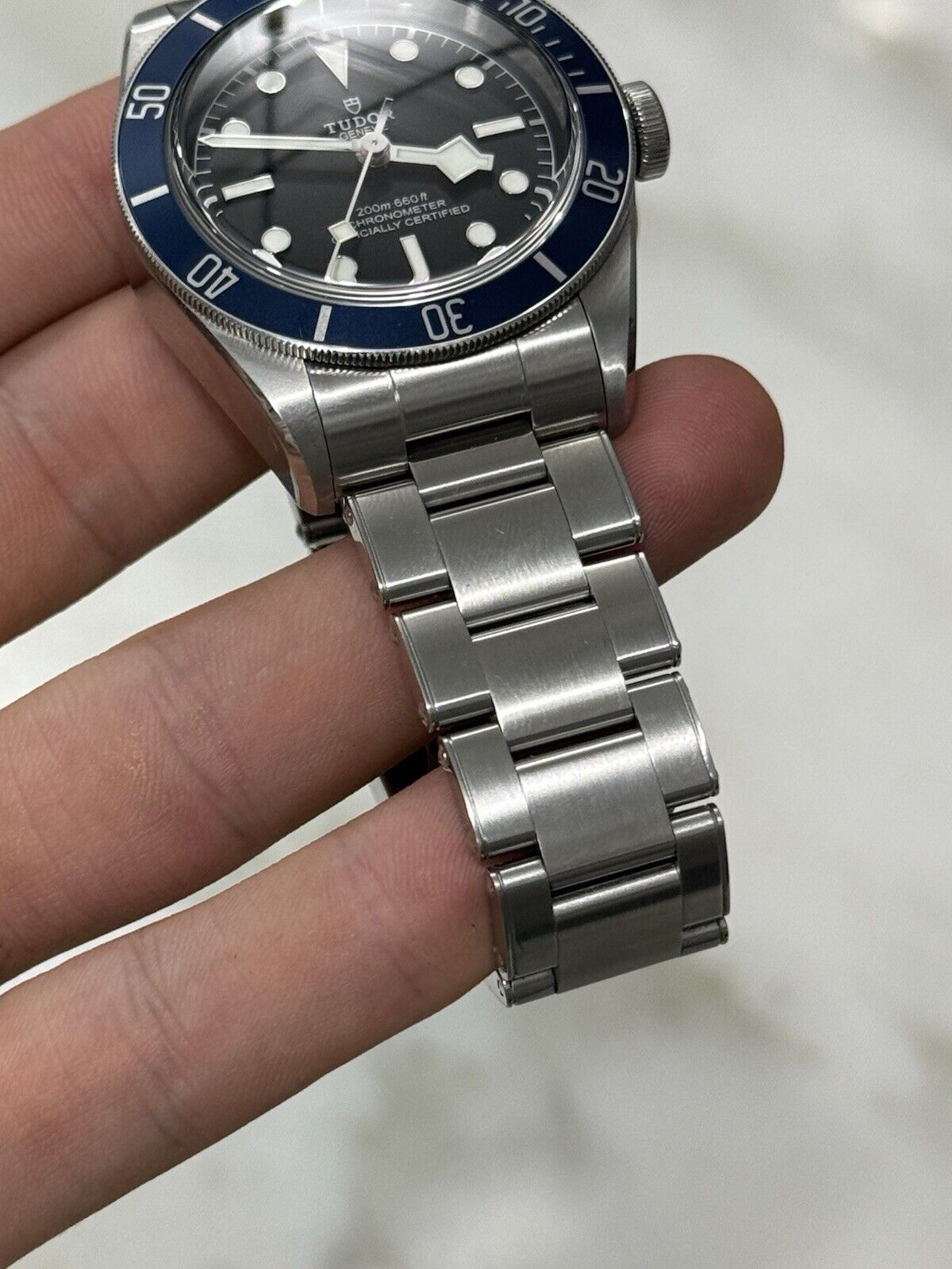 2019 TUDOR Black Bay Blue Stainless Steel Men's Watch 79230B - Papers only