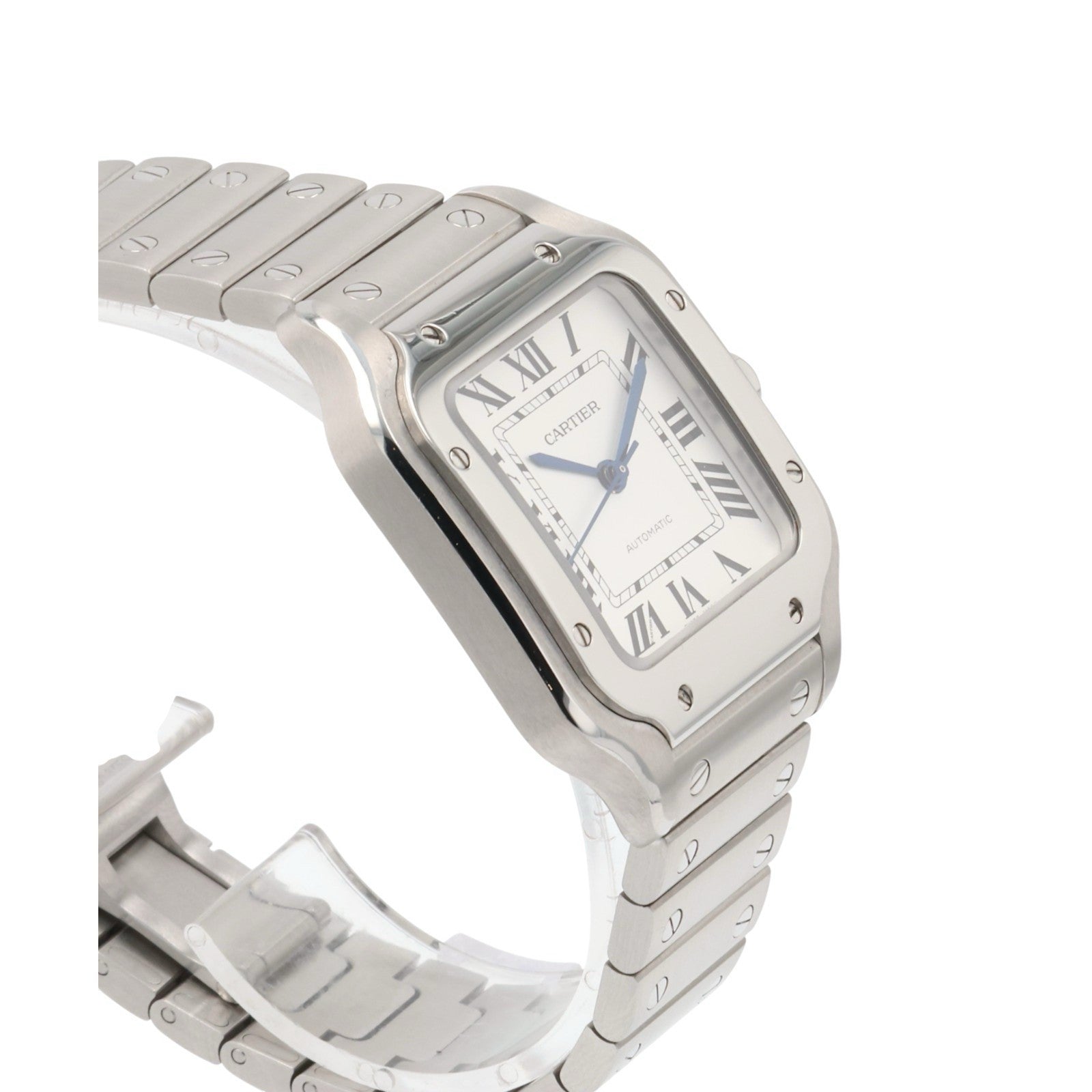 Cartier Santos Stainless Steel Silver Dial 35mm Automatic Men's Watch WSSA0029