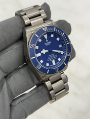 2019 Tudor Pelagos BLUE Titanium 42mm 25600TB Automatic Dive Date Watch With B&P