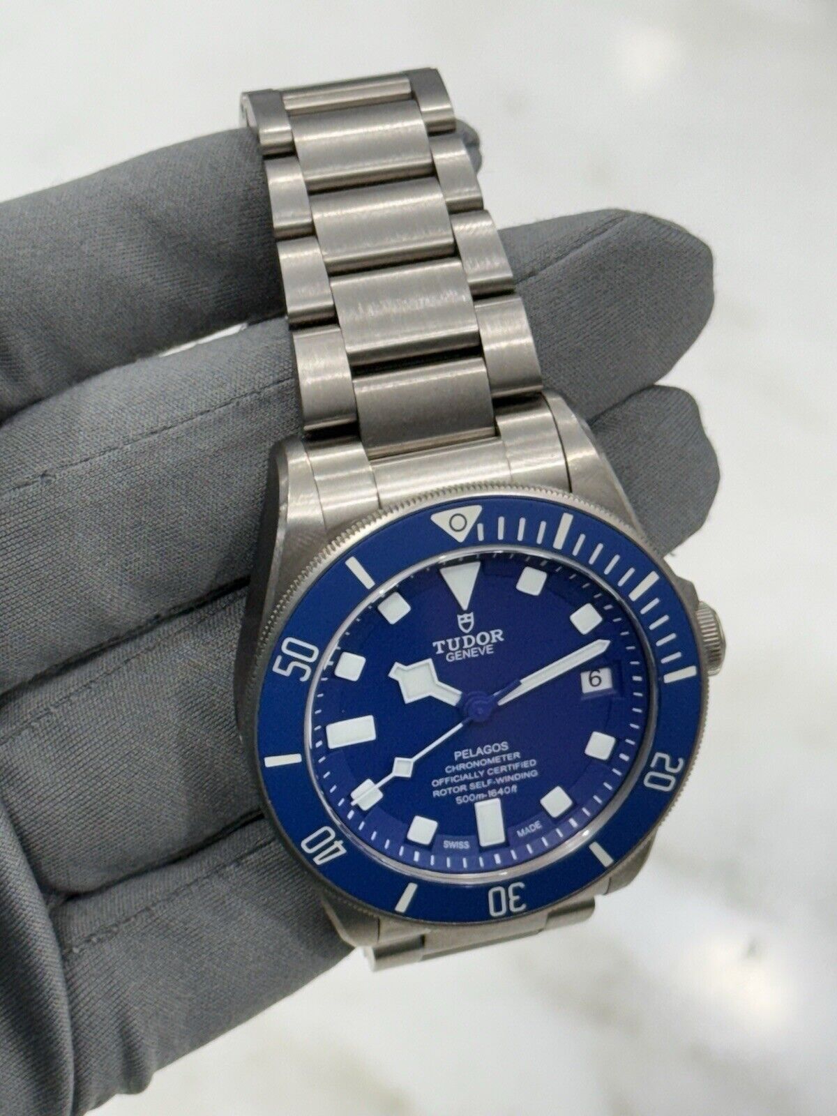 2021 Tudor Pelagos BLUE Titanium 42mm 25600TB Automatic Dive Date Watch