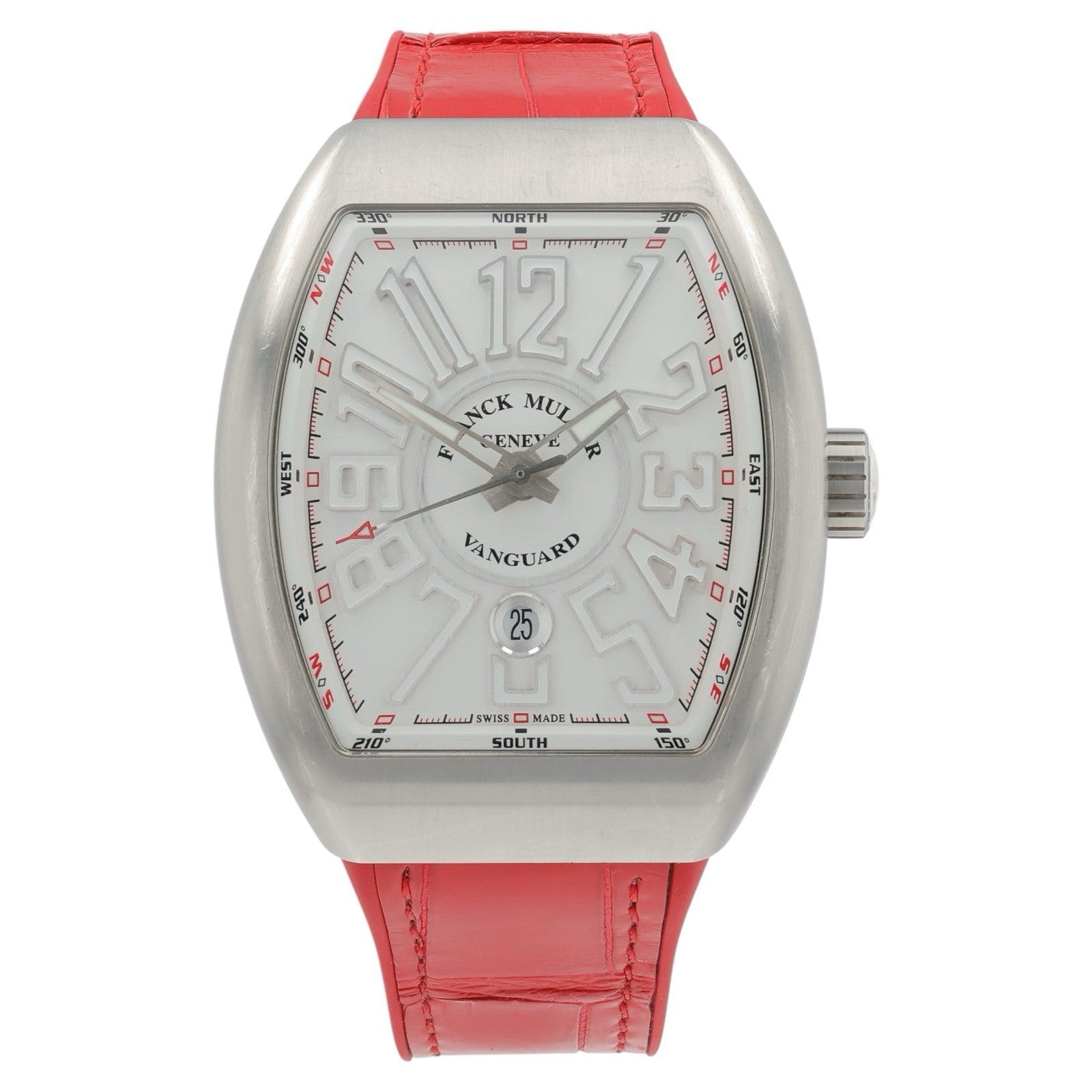 Franck Muller Vanguard Stainless Steel White Dial 45mm Automatic Watch V45SCDT