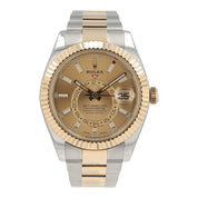 Rolex Sky-Dweller Steel & Gold Champagne Dial 42mm Automatic Men’s Watch