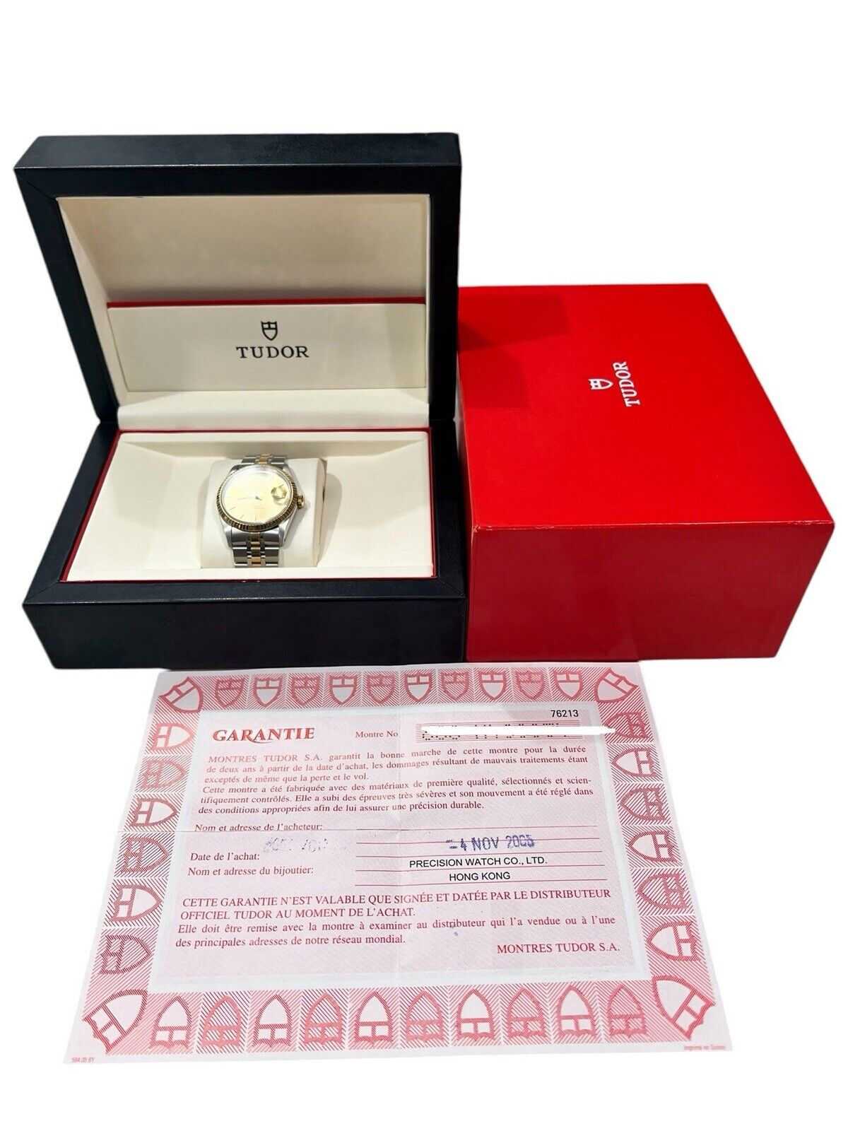 2005 Tudor Prince Stainless Steel Gold Dial 36mm Men’s Watch 76213 - Box/Papers