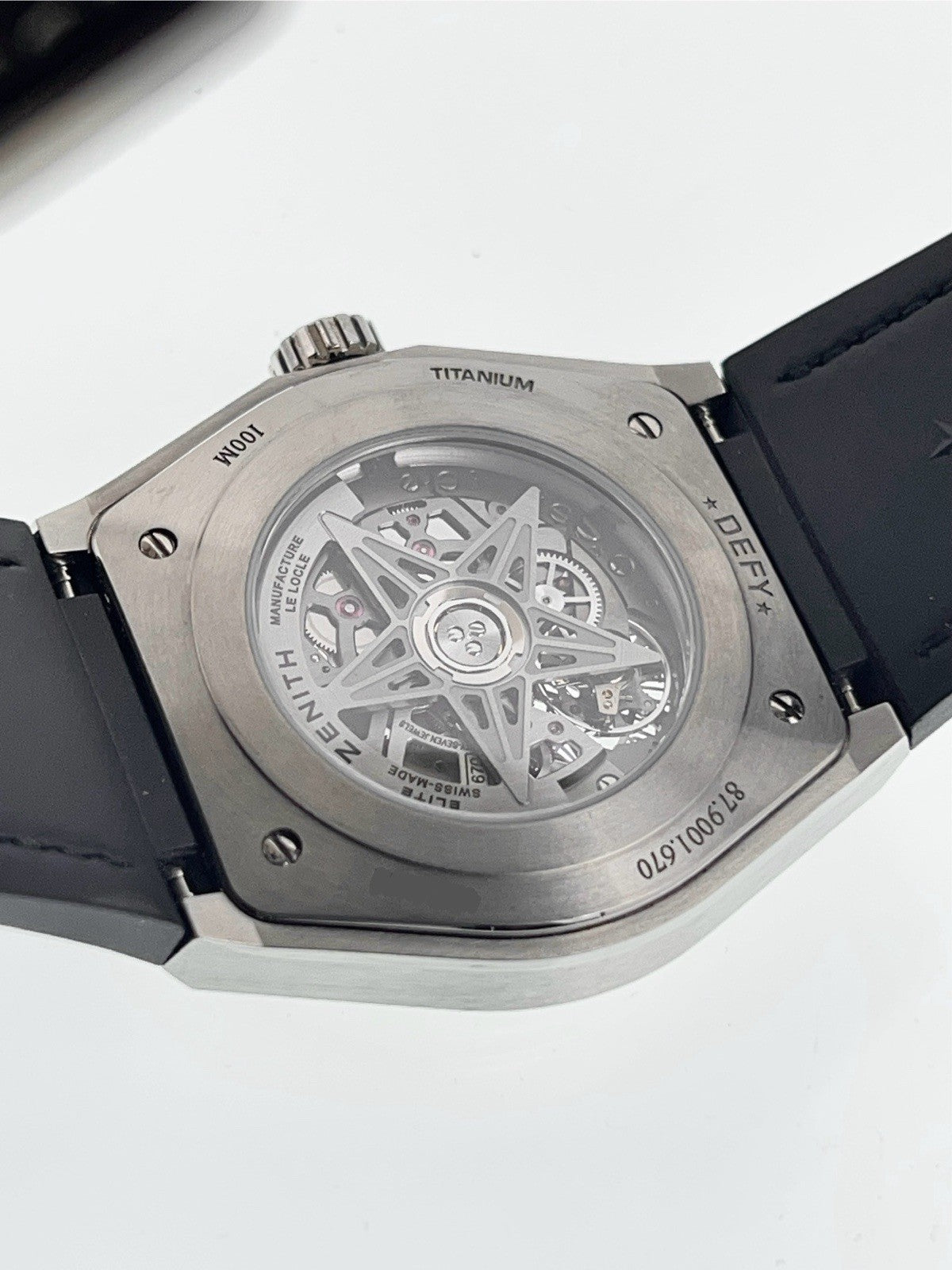 Zenith Defy Titanium 18k Gold Skeleton Dial 41mm Automatic Mens Watch 87.9001