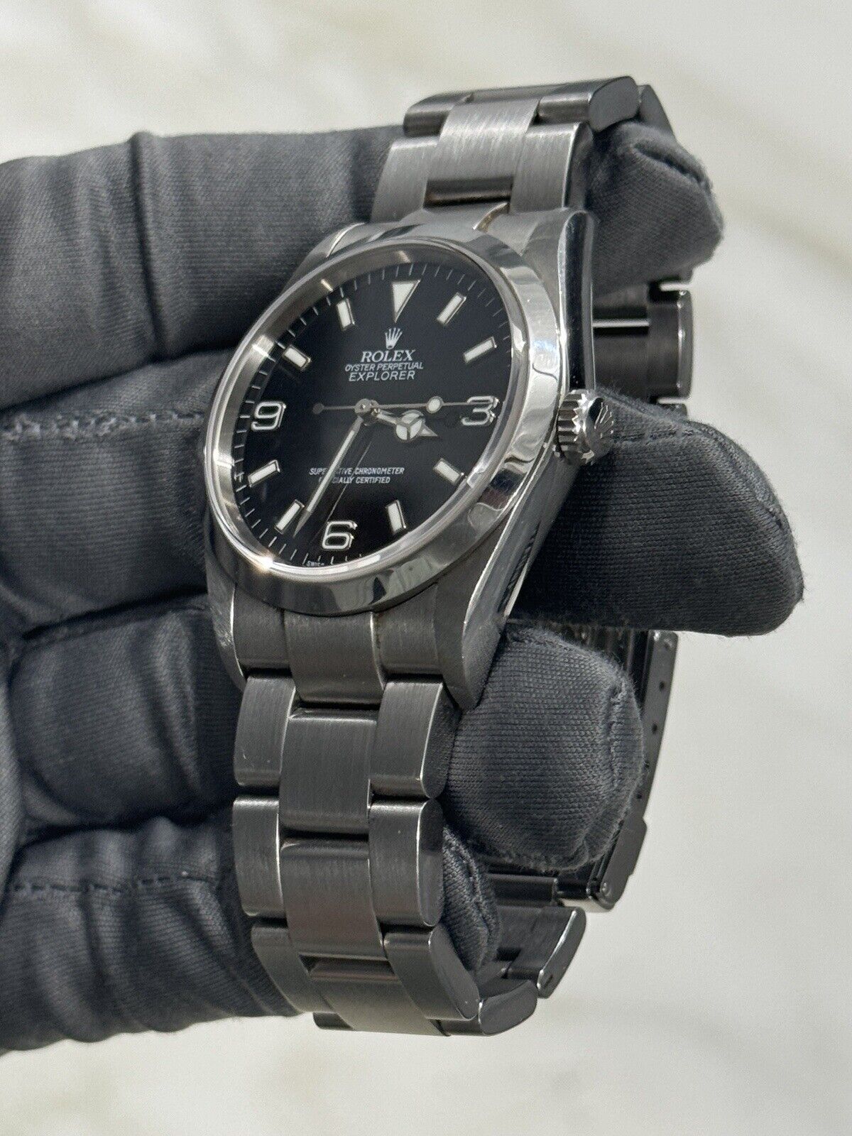 2005 Rolex Explorer I 114270 Men's Automatic 36mm Steel Black Dial Watch