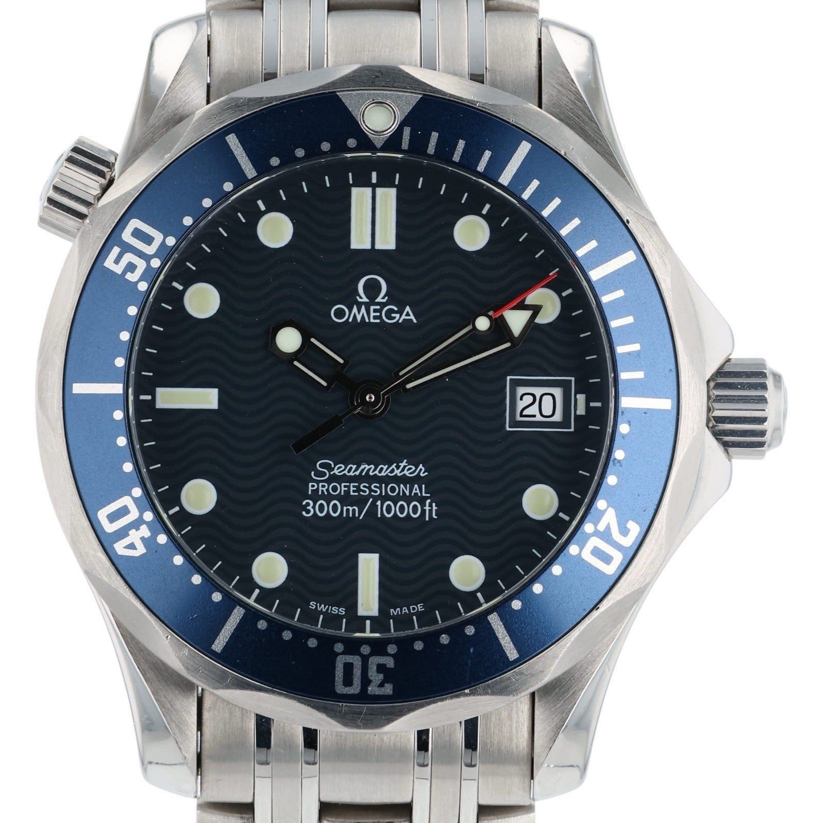 Omega Seamaster Diver 300m Stainless Steel Blue Dial 36mm Quartz Men's 2561.80