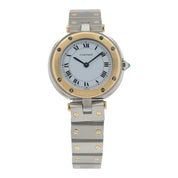 Cartier Santos Vendome Steel & Gold White Dial 27mm Quartz Women’s Watch 8191