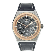 Zenith Defy Titanium 18k Gold Skeleton Dial 41mm Automatic Mens Watch 87.9001