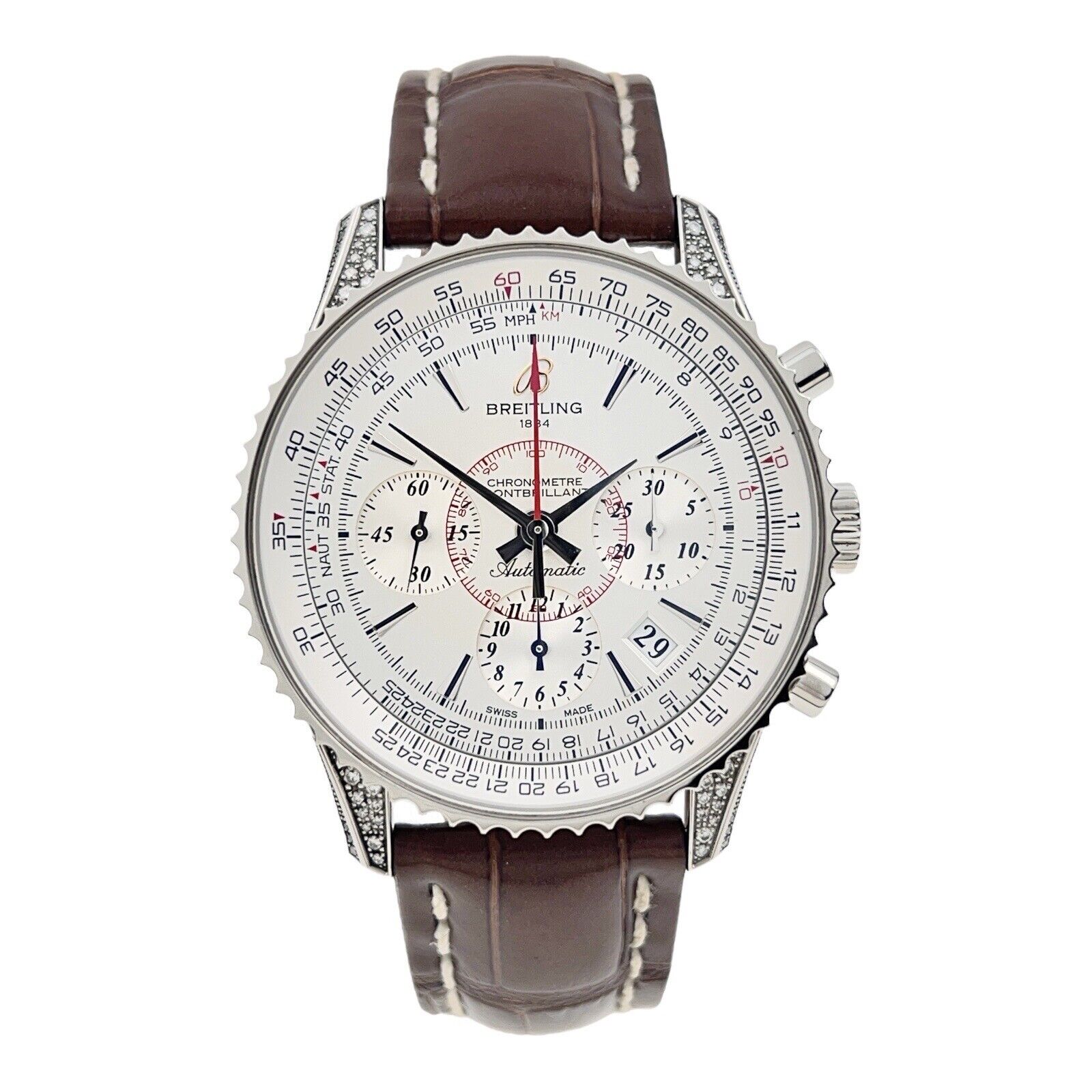 Breitling Montbrilliant Stainless Steel 40mm Automatic Men s Watch AB0 Birmingham Luxury Watches