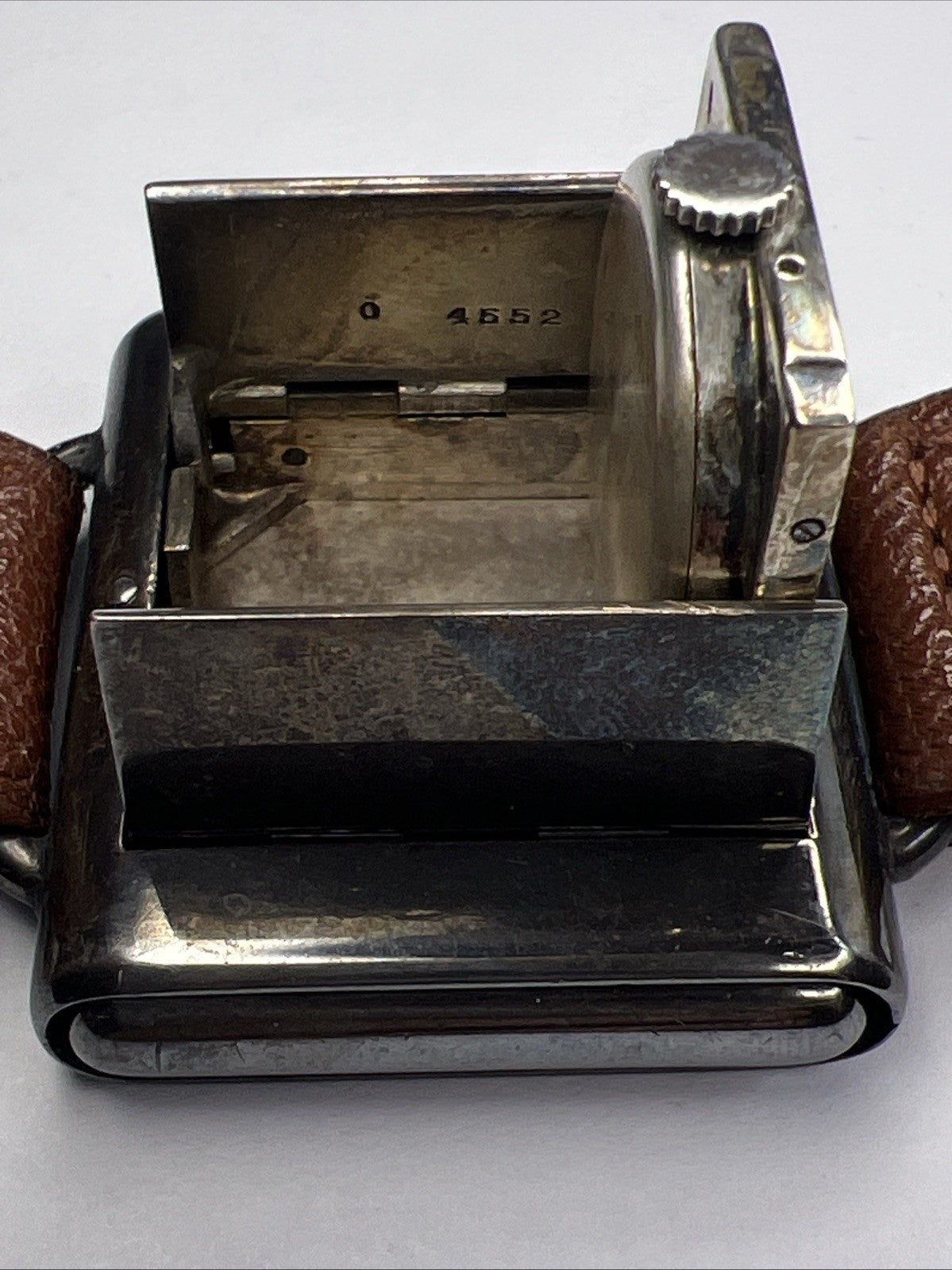 Tavannes Watch Swiss Sterling 925 Case Opens Closes Wrist To Clock -PARTS REPAIR