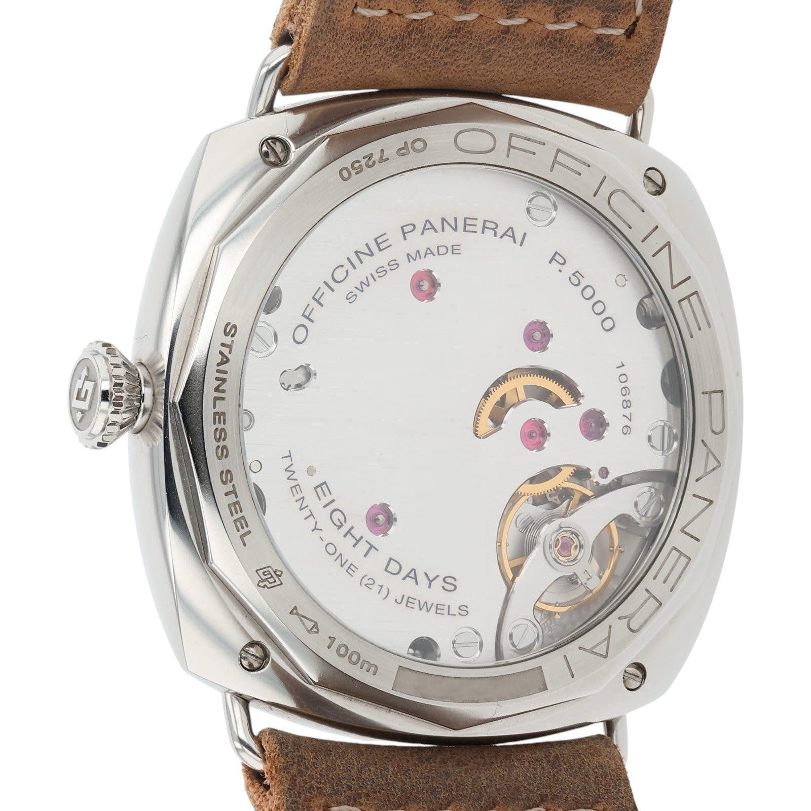 Panerai Radiomir Stainless Steel Black Dial 45mm Manual Wind Mens Watch PAM00992