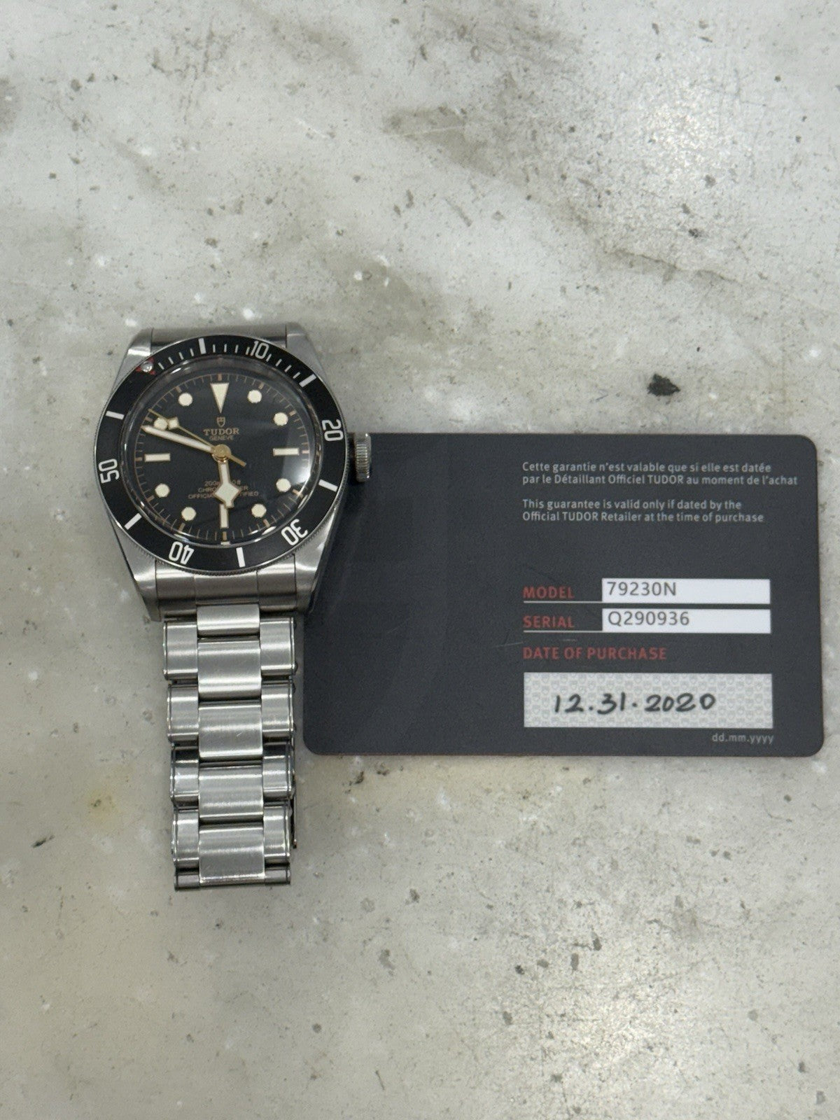 2020 Tudor Black Bay 79230N Automatic Steel 41mm Black Dial Watch- Box/Paper