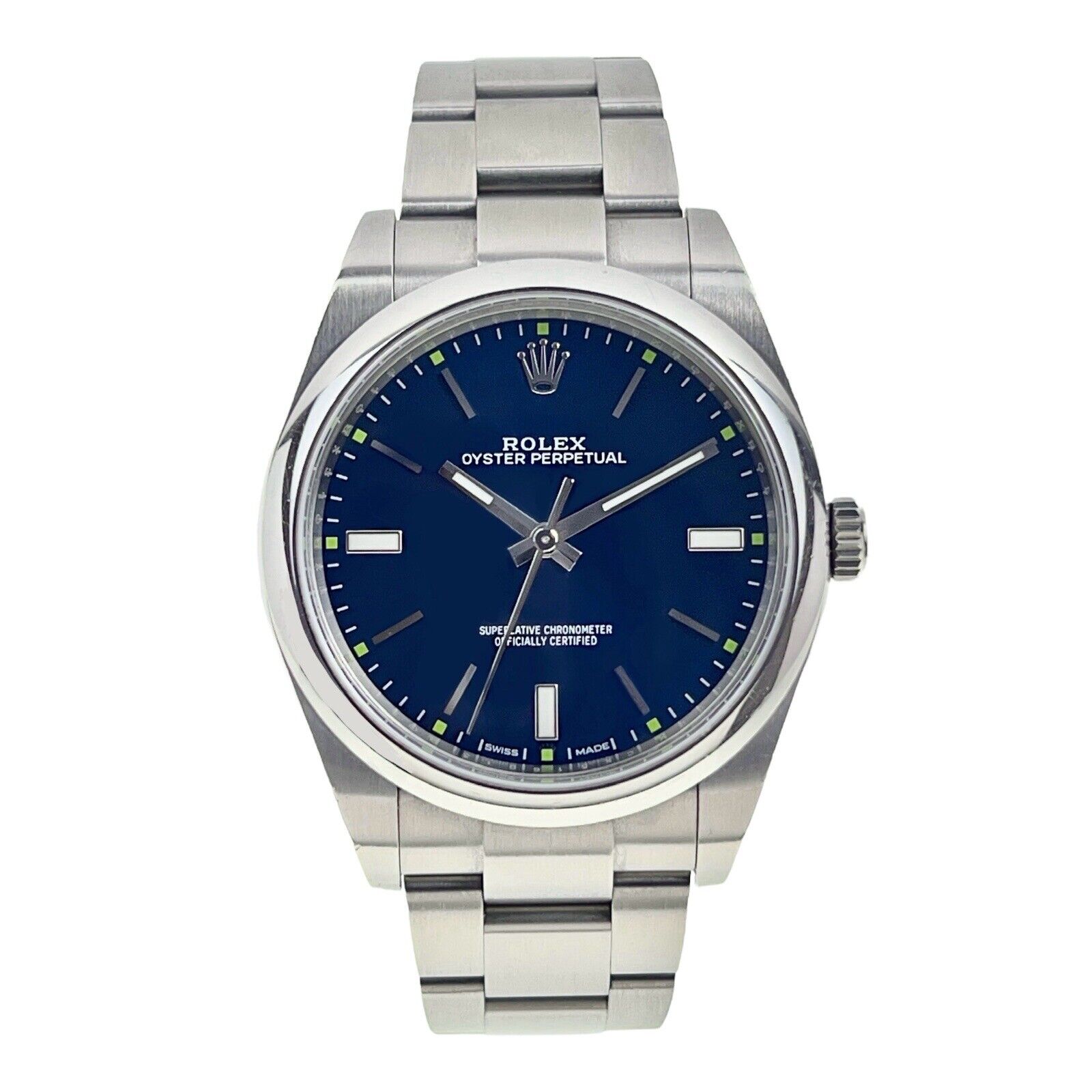 2017 Rolex Oyster Perpetual Steel Blue 39mm Automatic Men’s Watch 114300