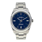2017 Rolex Oyster Perpetual Steel Blue 39mm Automatic Men’s Watch 114300