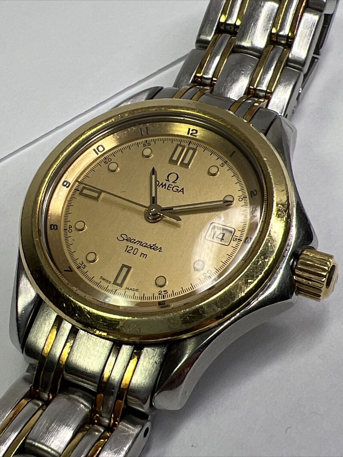 Omega seamaster 120m gold best sale