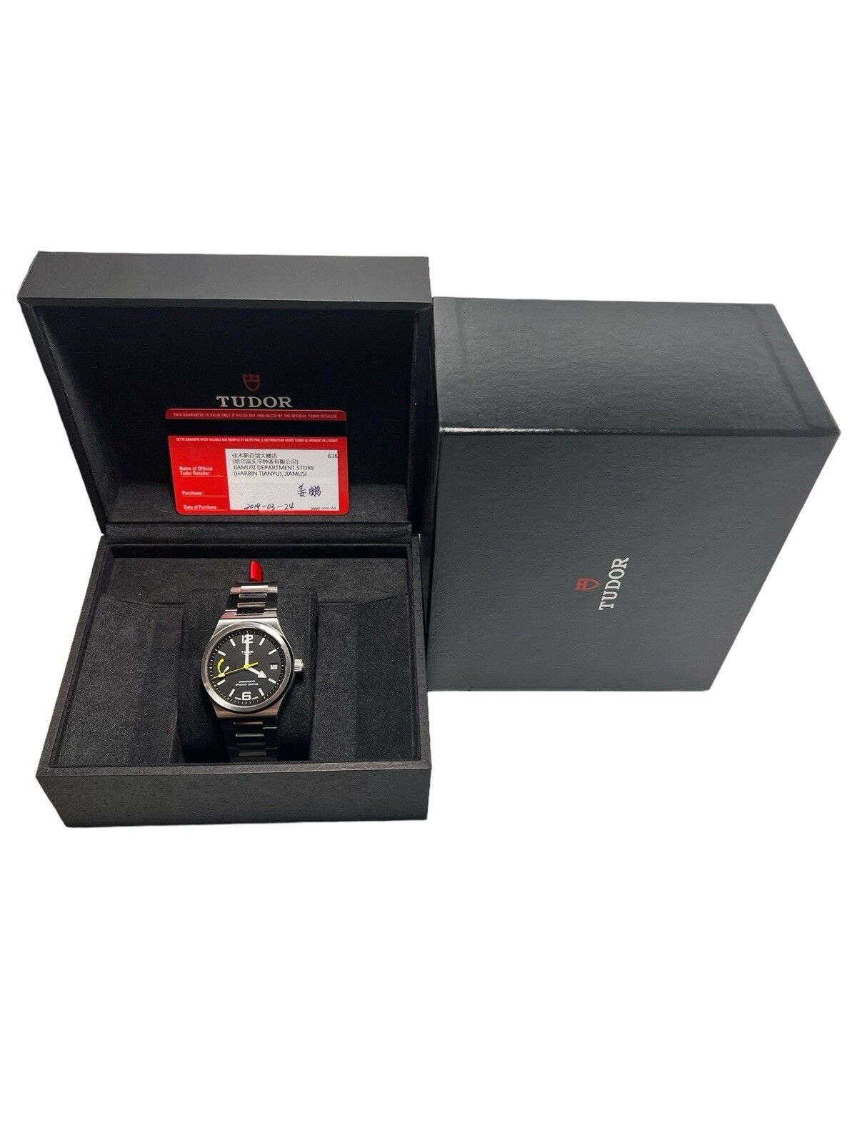 2019 Tudor North Flag Stainless Steel Black 40mm Automatic Men’s Watch 91210N