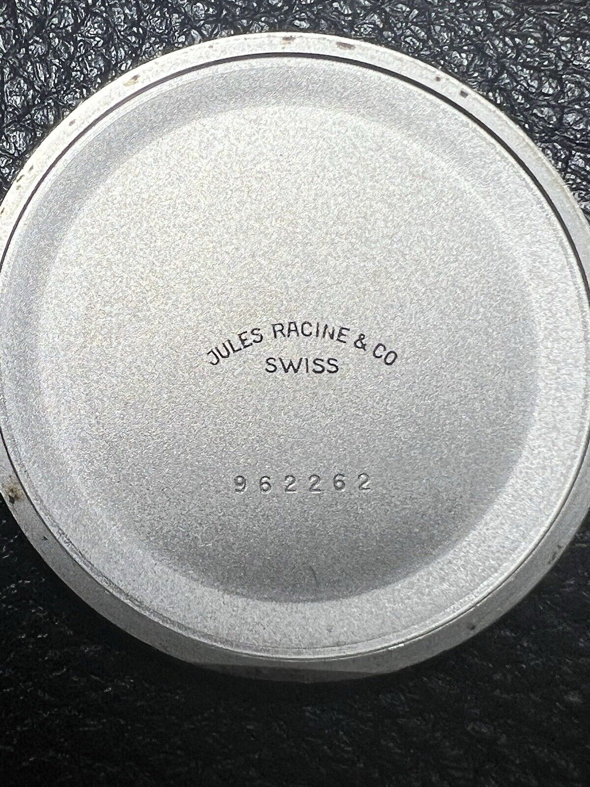 Vintage Gallet By Racine Excel-O-Graph 43mm Gold Tone Case Watch -PLEASE READ