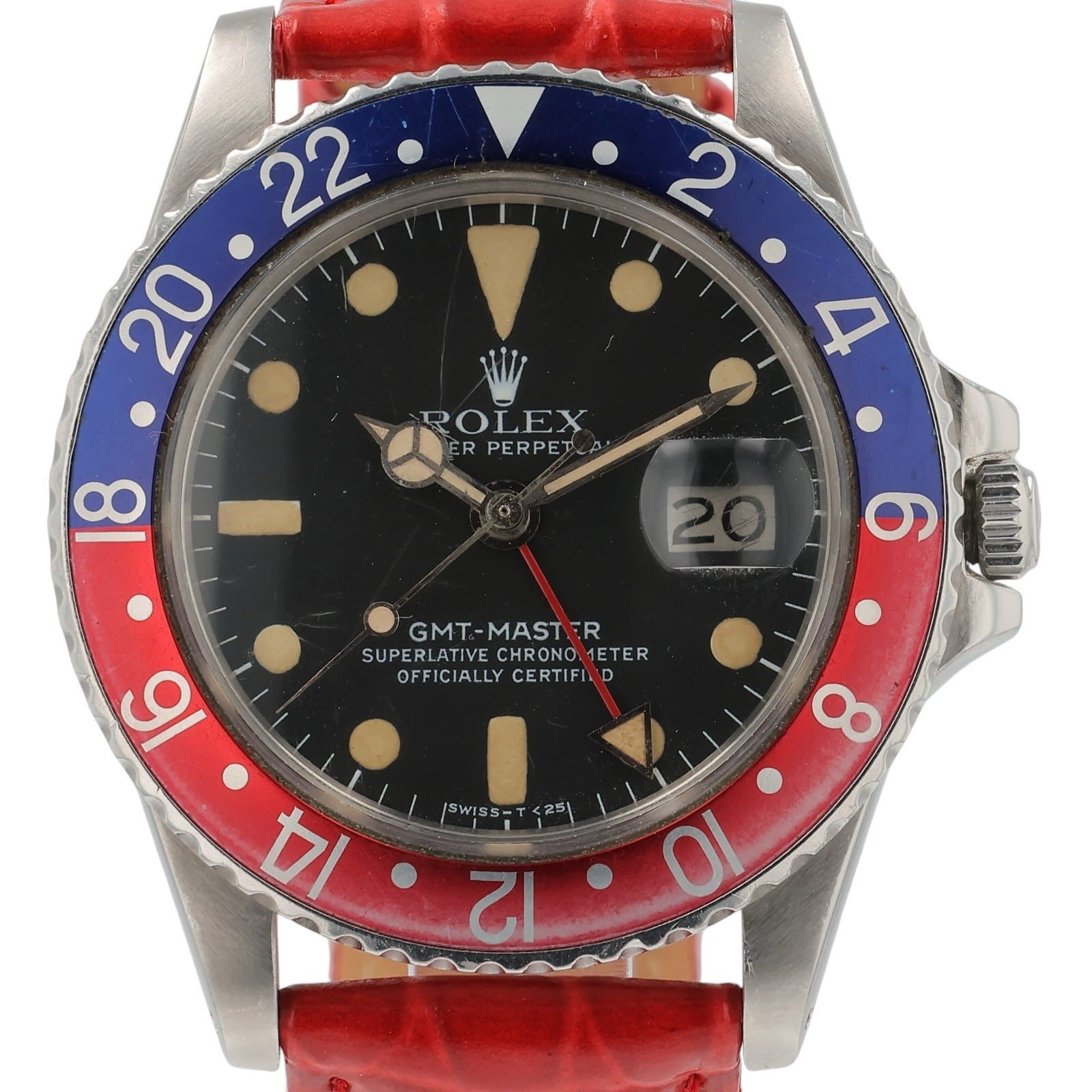 Rolex GMT-Master Stainless Steel Black Dial 40mm Automatic Mens Watch 1675