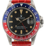 Rolex GMT-Master Stainless Steel Black Dial 40mm Automatic Mens Watch 1675