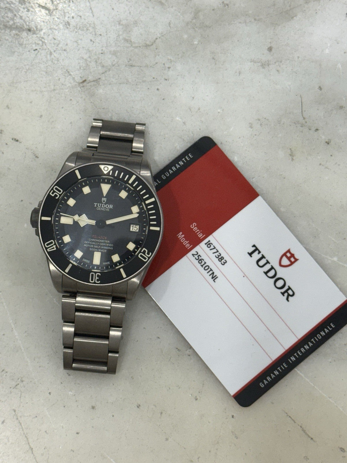 2017 Tudor Pelagos LHD Mens Black 25610TNL Titanium Automatic Men's Watch -  B/P