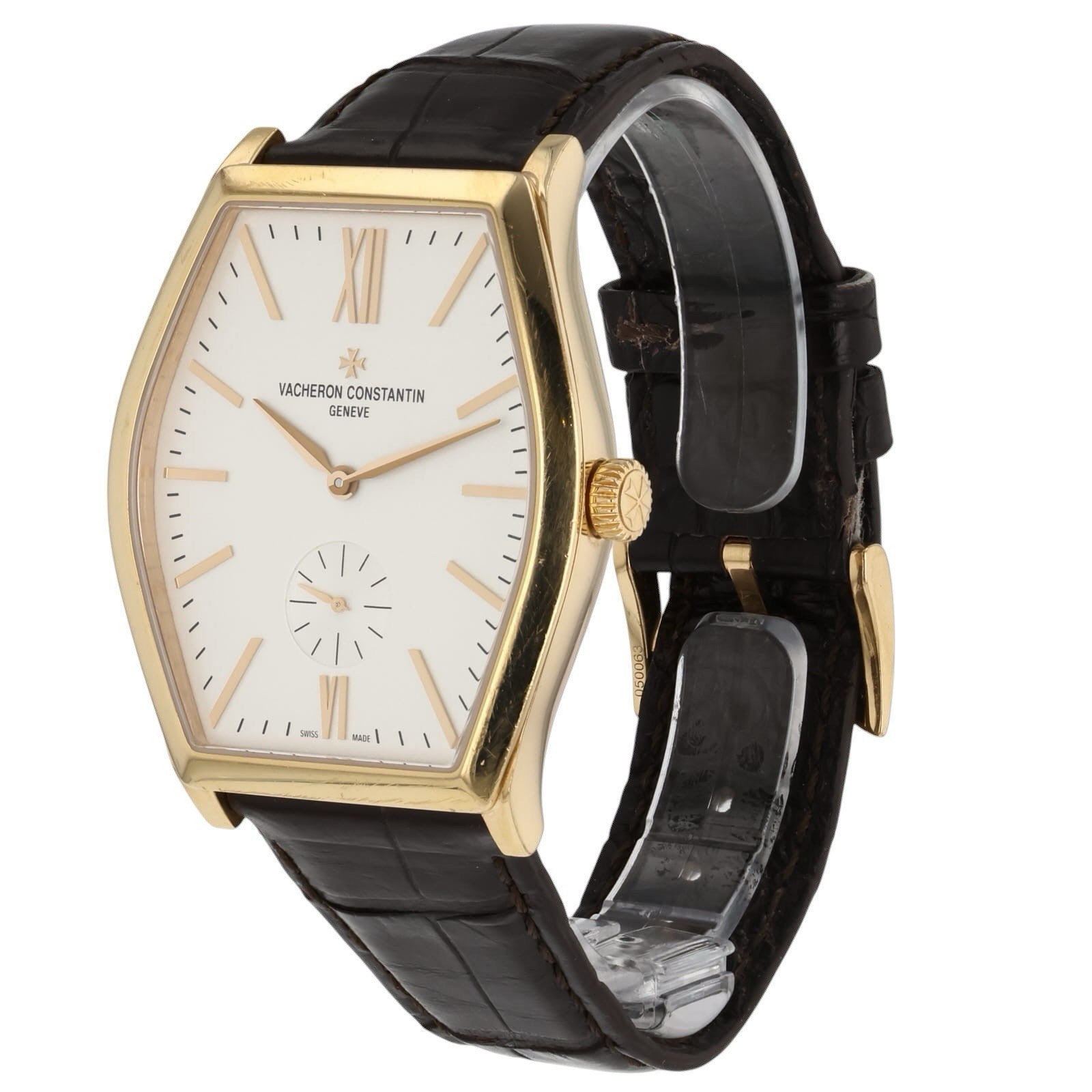 Vacheron Constantin Malte 18k Rose Gold 36.7mm Silver Dial Manual Watch 82230
