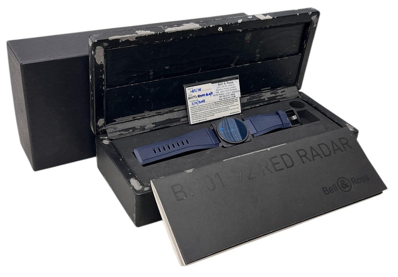 Bell & Ross Radar Stainless Steel Blue Dial 46mm Automatic Men's Watch BR01-92