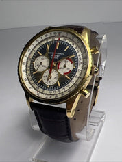 Vintage Gallet By Racine Excel-O-Graph 43mm Gold Tone Case Watch -PLEASE READ