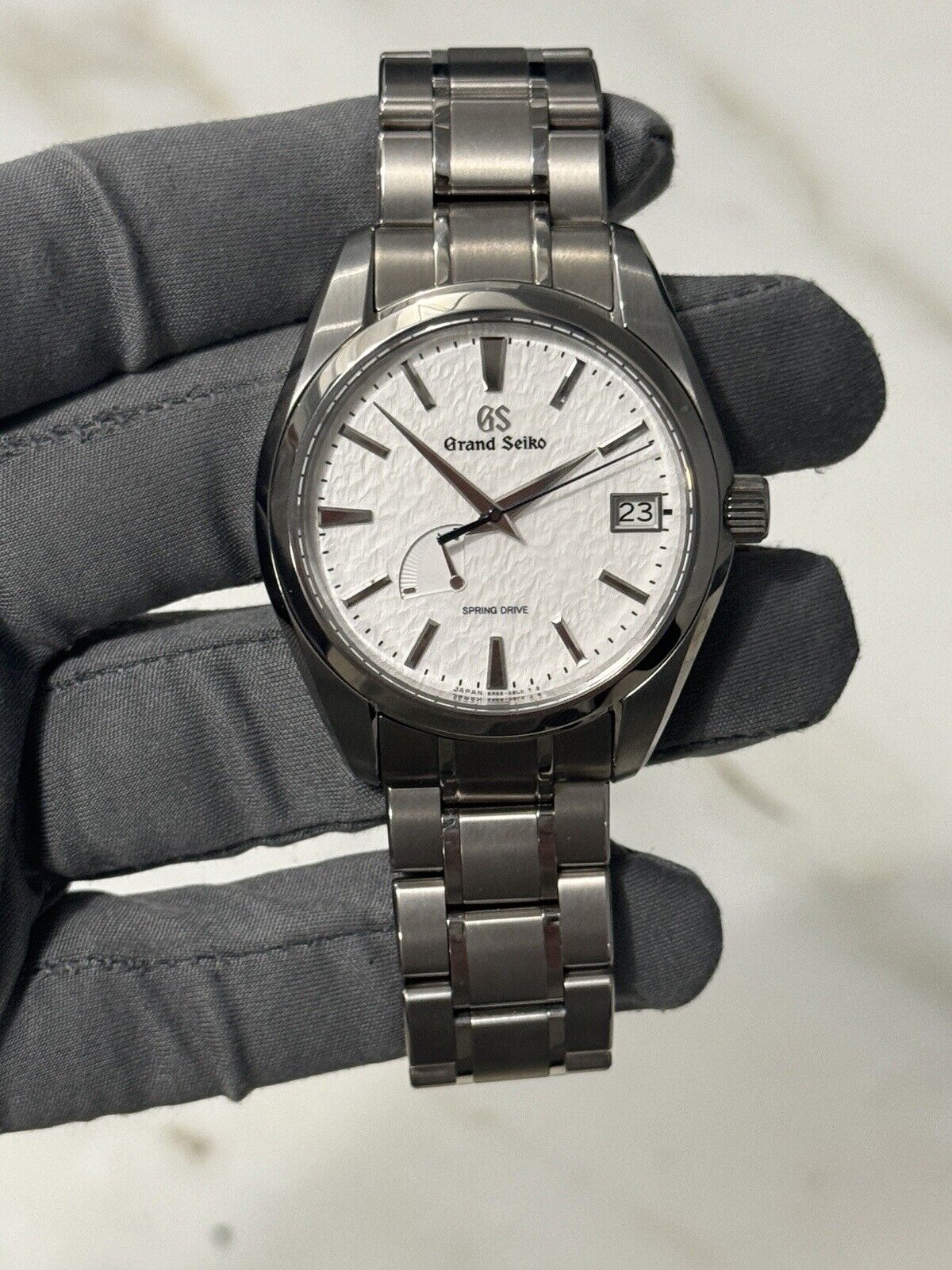 2023 Grand Seiko Spring Drive Snowflake Date Watch SBGA211 Titanium  - Box/Paper