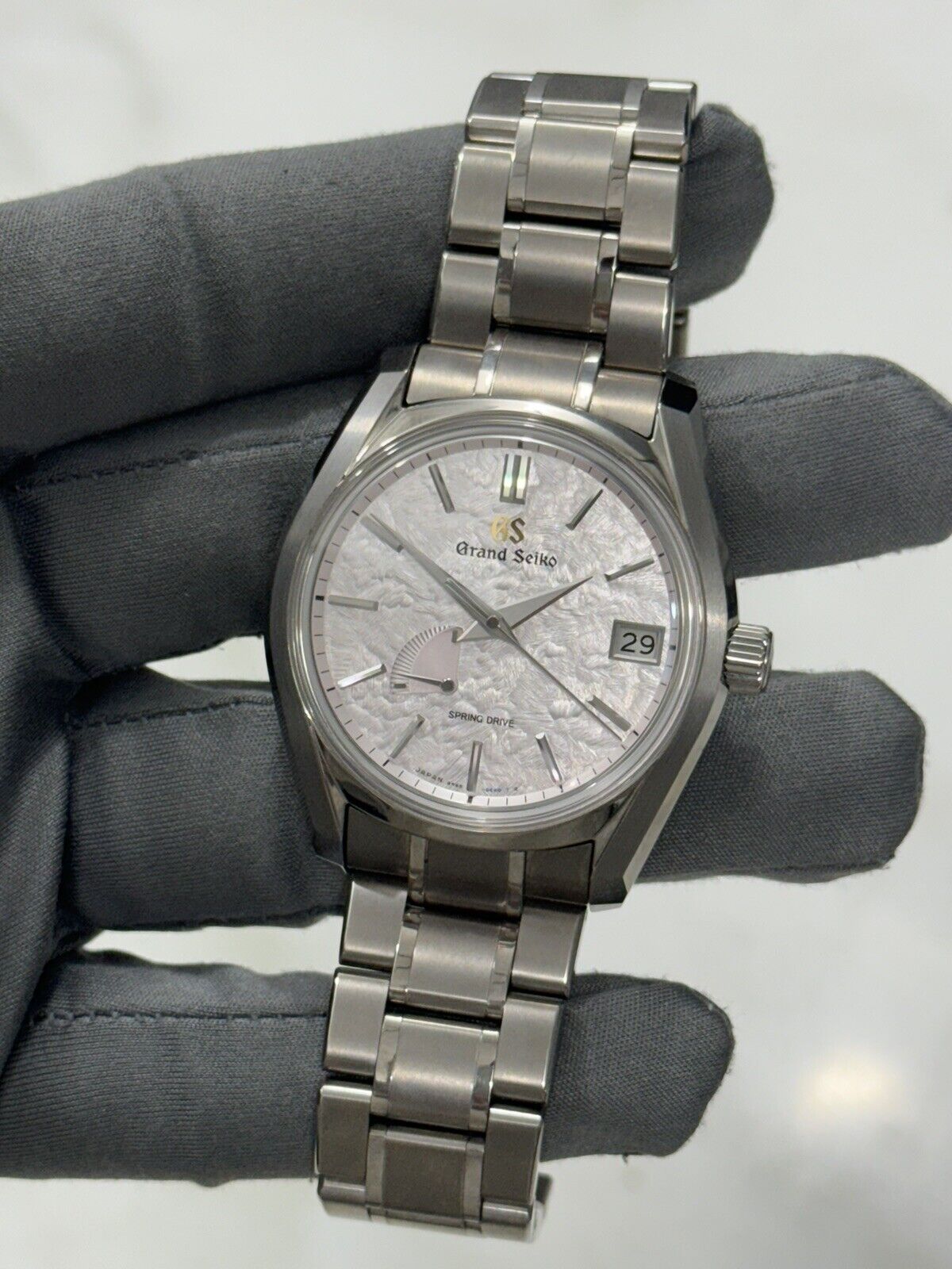 2021 Grand Seiko SBGA413 Spring Pink Dial Men's 40mm Automatic Watch - B/P