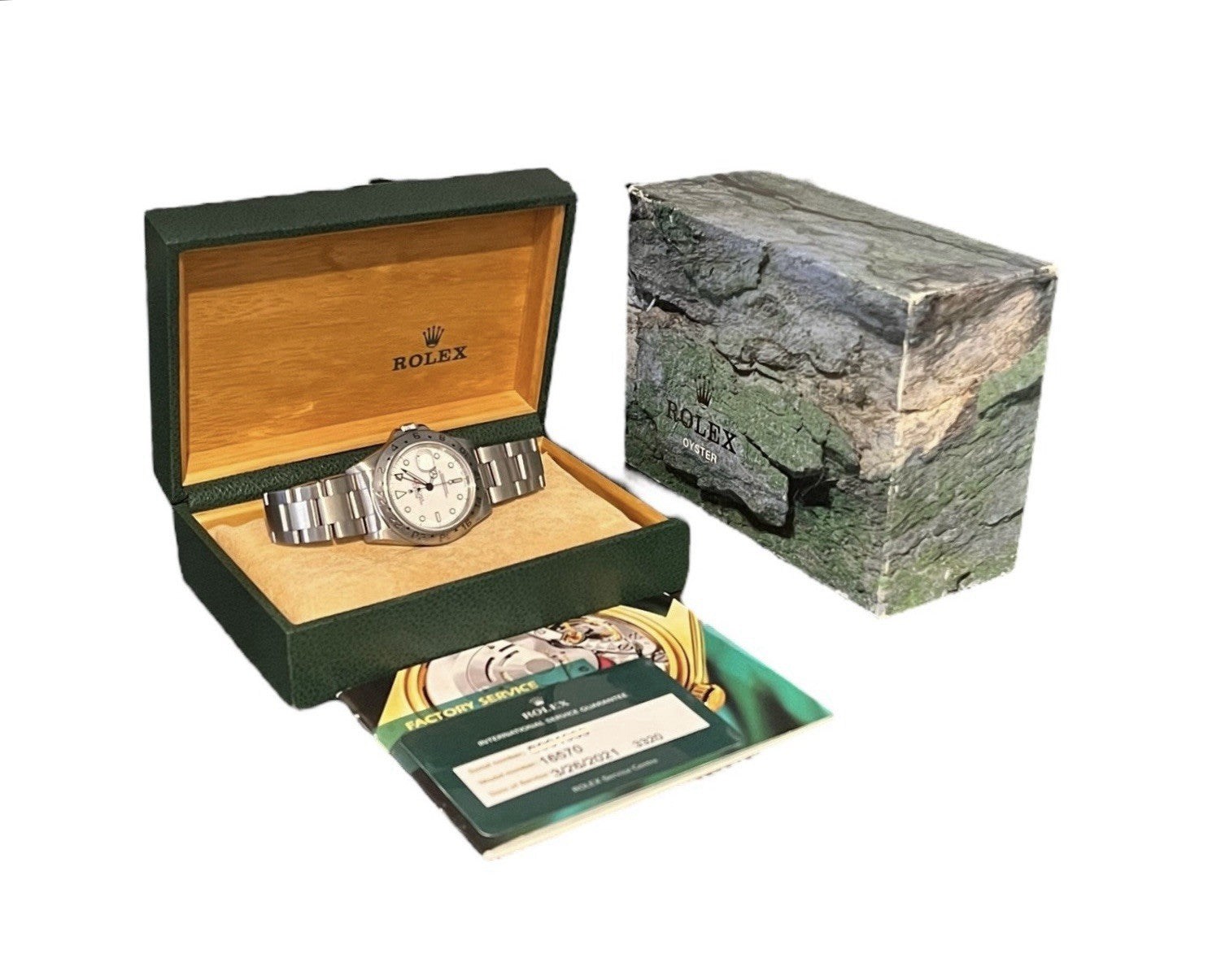 Rolex Explorer II Stainless Steel White Dial 40mm Automatic Men’s Watch 16570