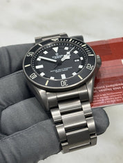 2014 TUDOR Pelagos 25500TN Automatic Titanium Watch Black Dial Mens - B/P