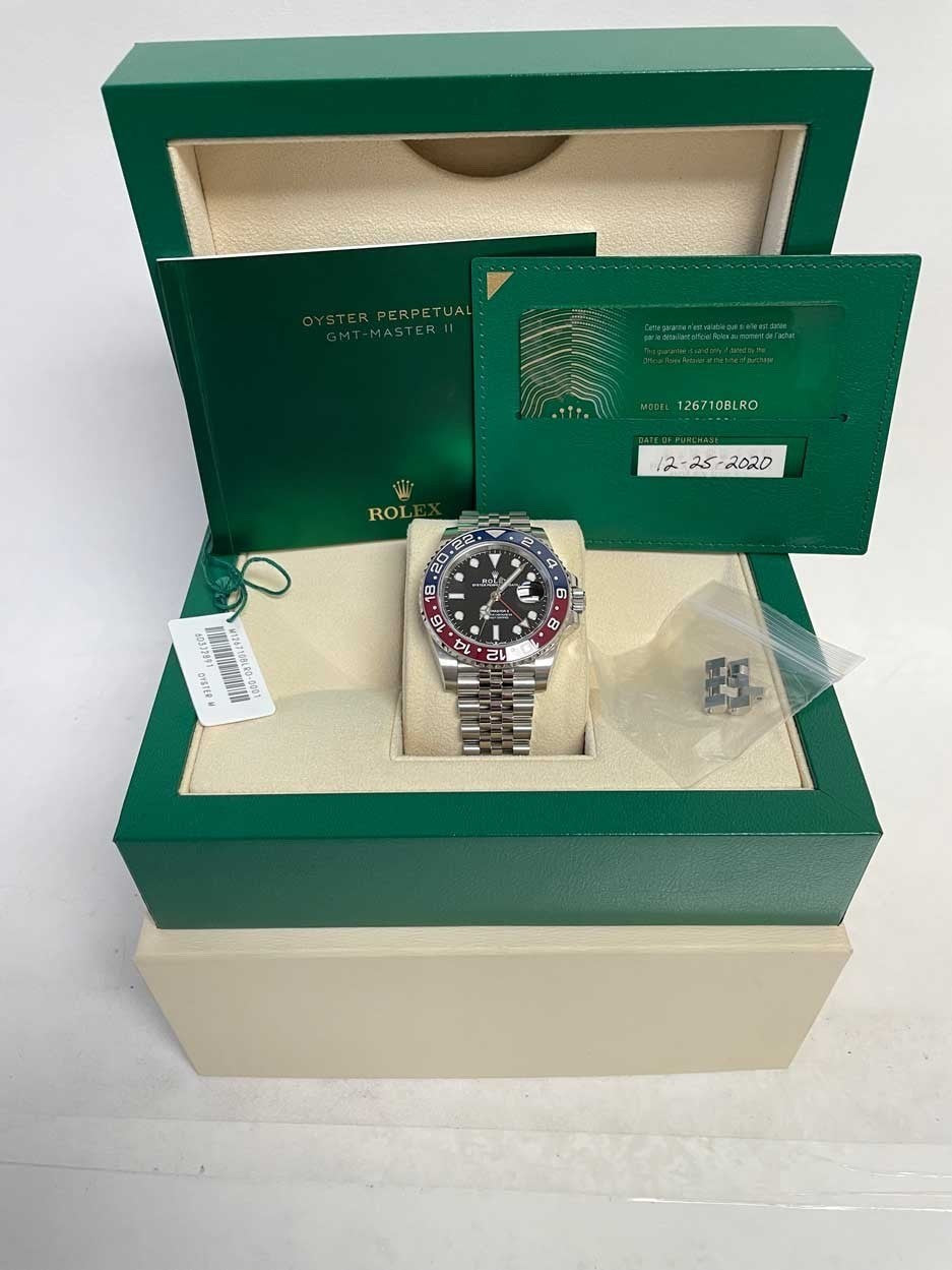 Rolex GMT Master II Pepsi 126710BLRO Jubilee Watch