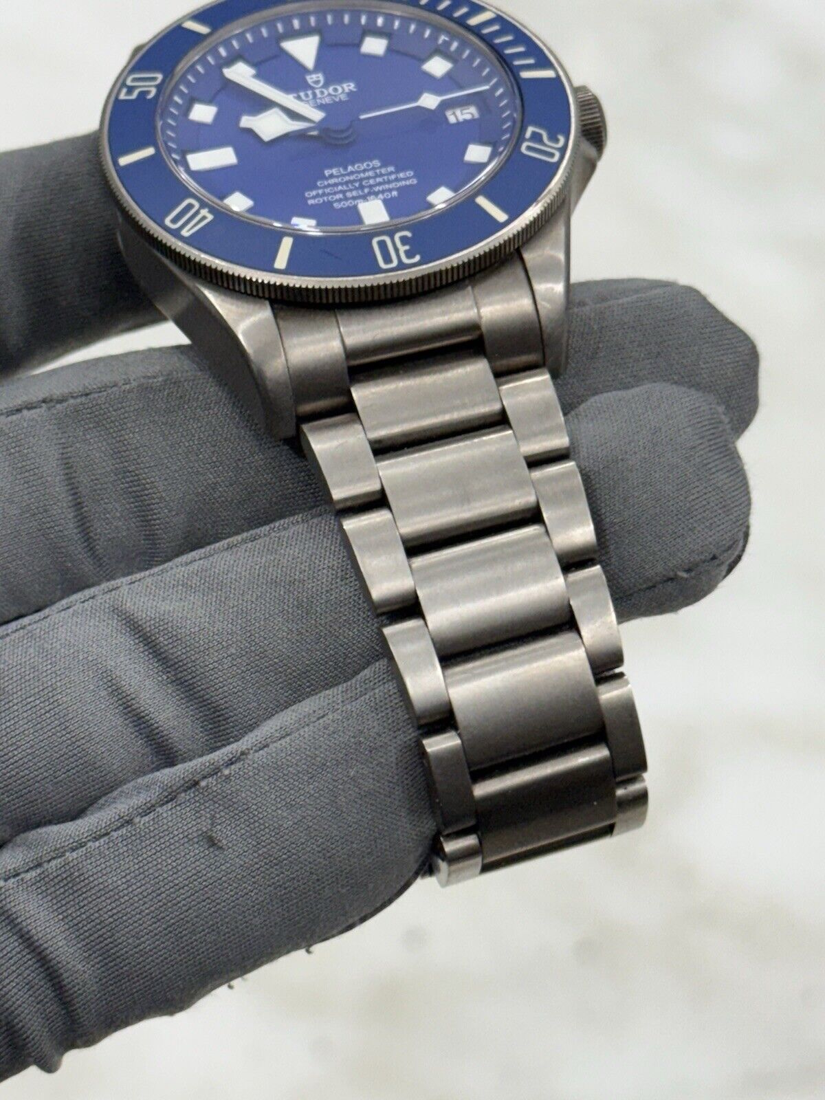 2017 Tudor Pelagos Titanium 42mm Watch Blue Dial 25600TB Automatic Dive Watch