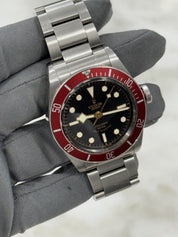 2015 Tudor Black Bay Smiley Stainless Steel Red 41mm Automatic Watch 79220R