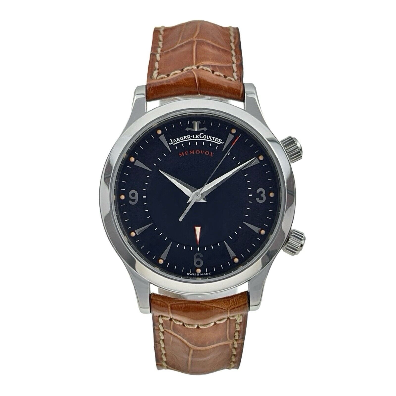 Jaeger LeCoultre Master Memovox Steel 36mm Manual Wind 144.8.94.S