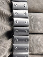Cartier Santos Galbee Steel Roman Numerals White Dial 24 mm Women's Watch 1565