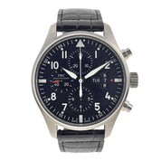2016 IWC Pilot Chronograph Stainless Steel 43mm Automatic Men’s Watch IW377701