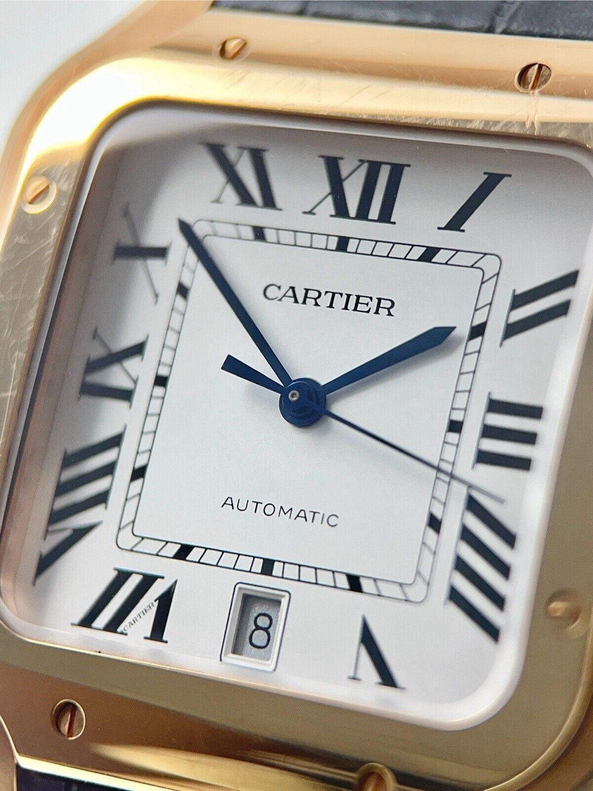 2021 Cartier Santos Large 18k Rose Gold 39mm Automatic Men’s Watch WGSA0018