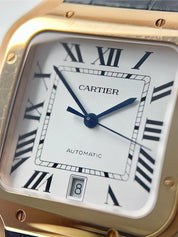 2021 Cartier Santos Large 18k Rose Gold 39mm Automatic Men’s Watch WGSA0018
