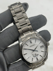 2016 Grand Seiko Spring Drive Snowflake Titanium 41mm Watch SBGA011 W/ Paper