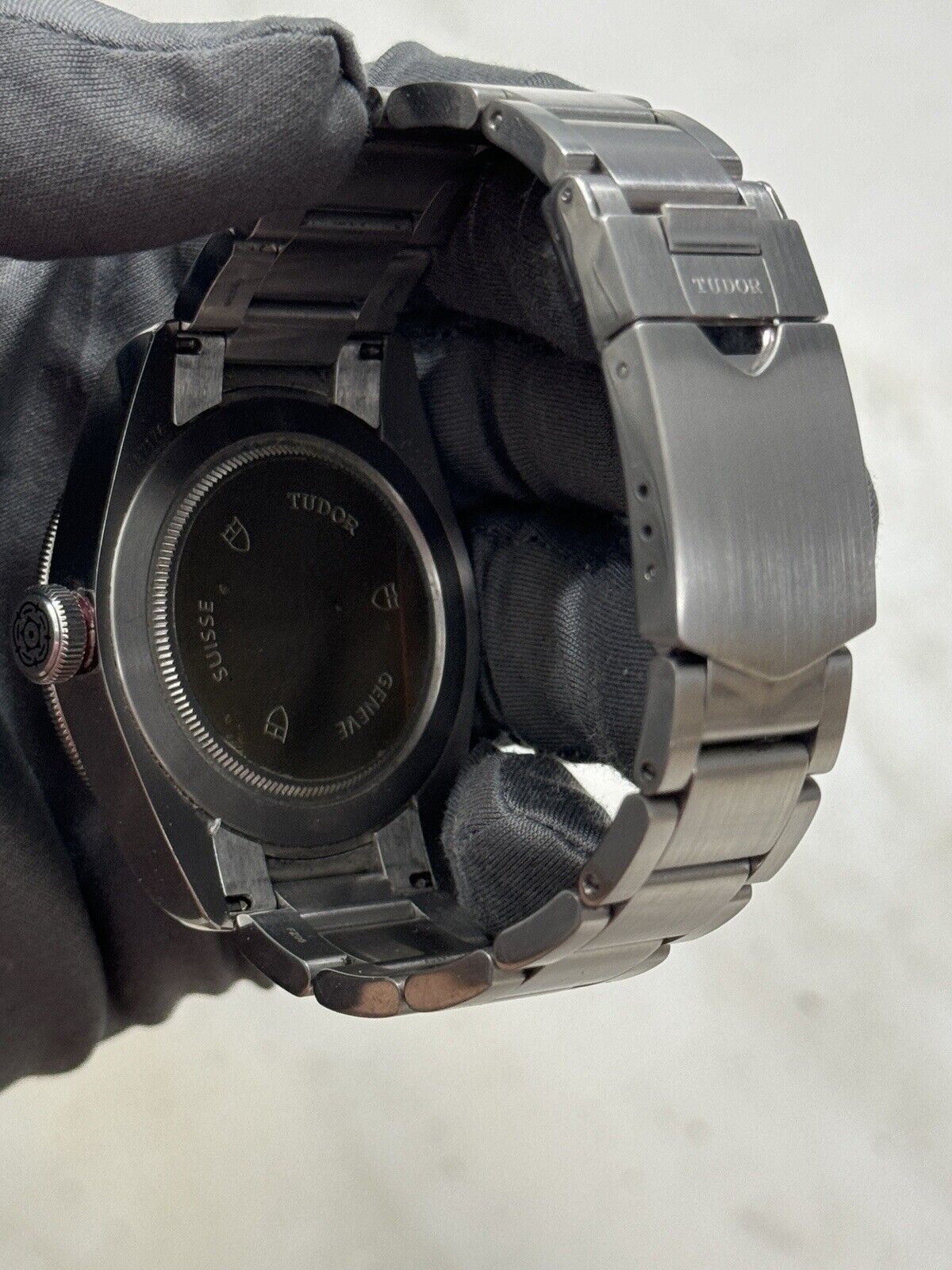 2019 Tudor Black Bay Smiley Stainless Steel Red 41mm Automatic Watch 79220R