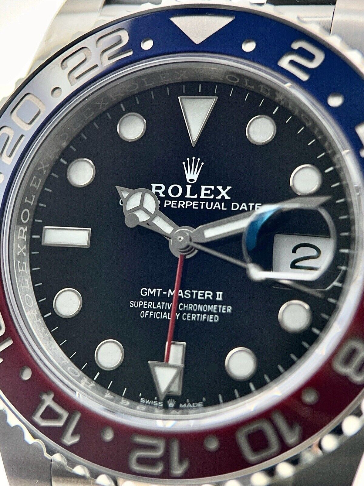 2022 Rolex GMT Master II Pepsi 126710BLRO Jubilee Steel Automatic Watch - B/P