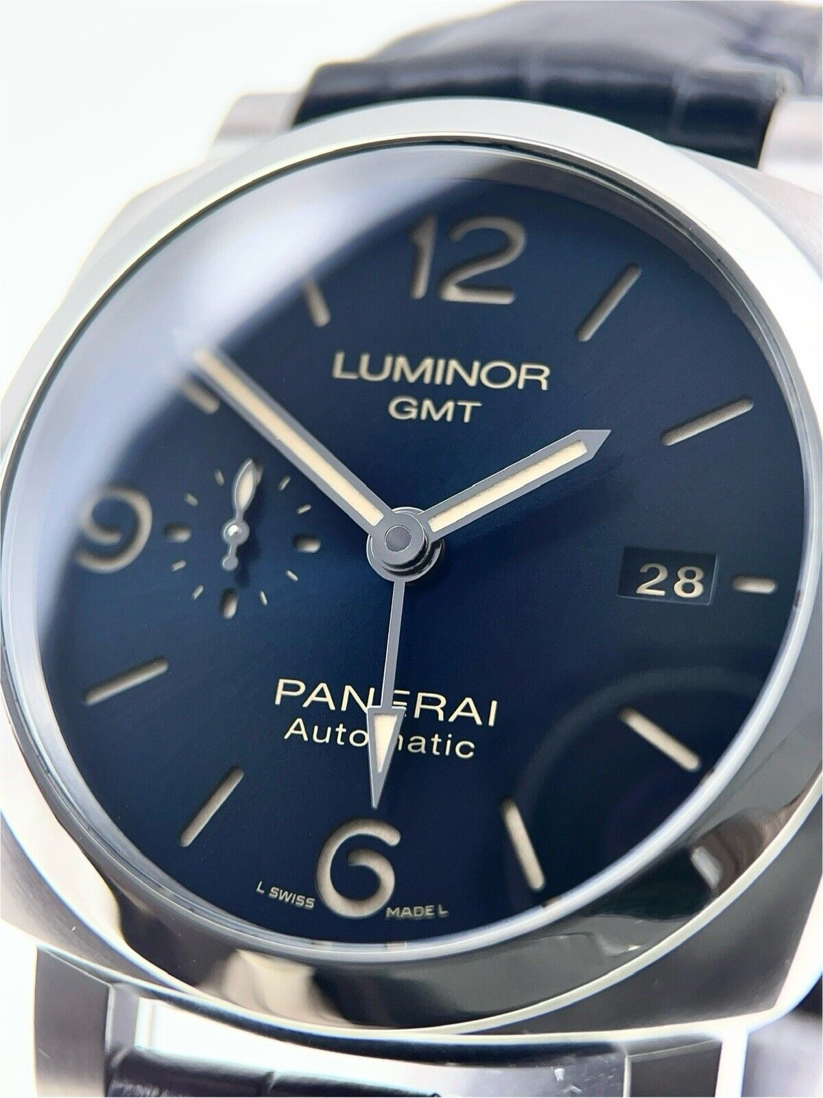 2022 Panerai Luminor GMT Steel Blue Dial 44mm Automatic Men’s Watch PAM1033