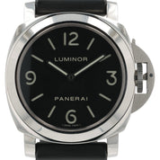 Panerai Luminor Base Stainless Steel Black Dial 44mm  Manual Wind Mens PAM00112