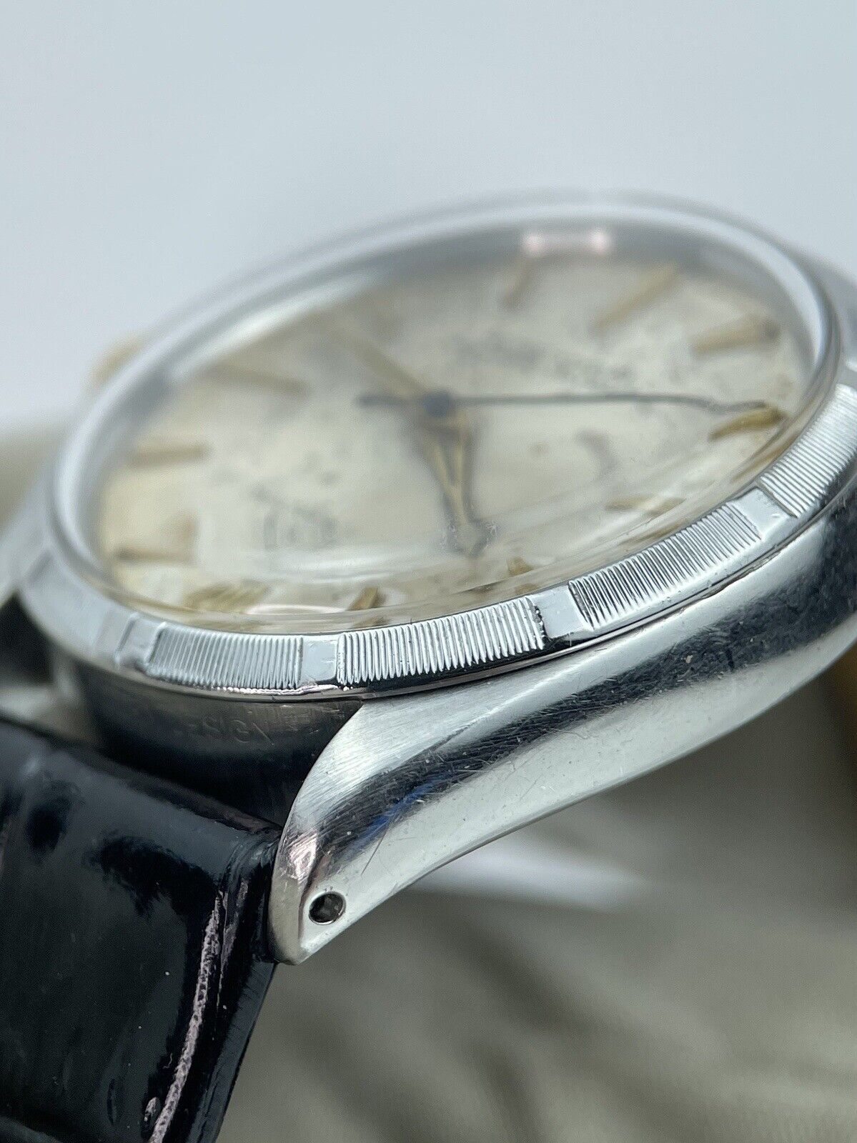 Vintage Rolex 34mm Steel Watch Oyster Perpetual Ref 1003 Case Silver Dial