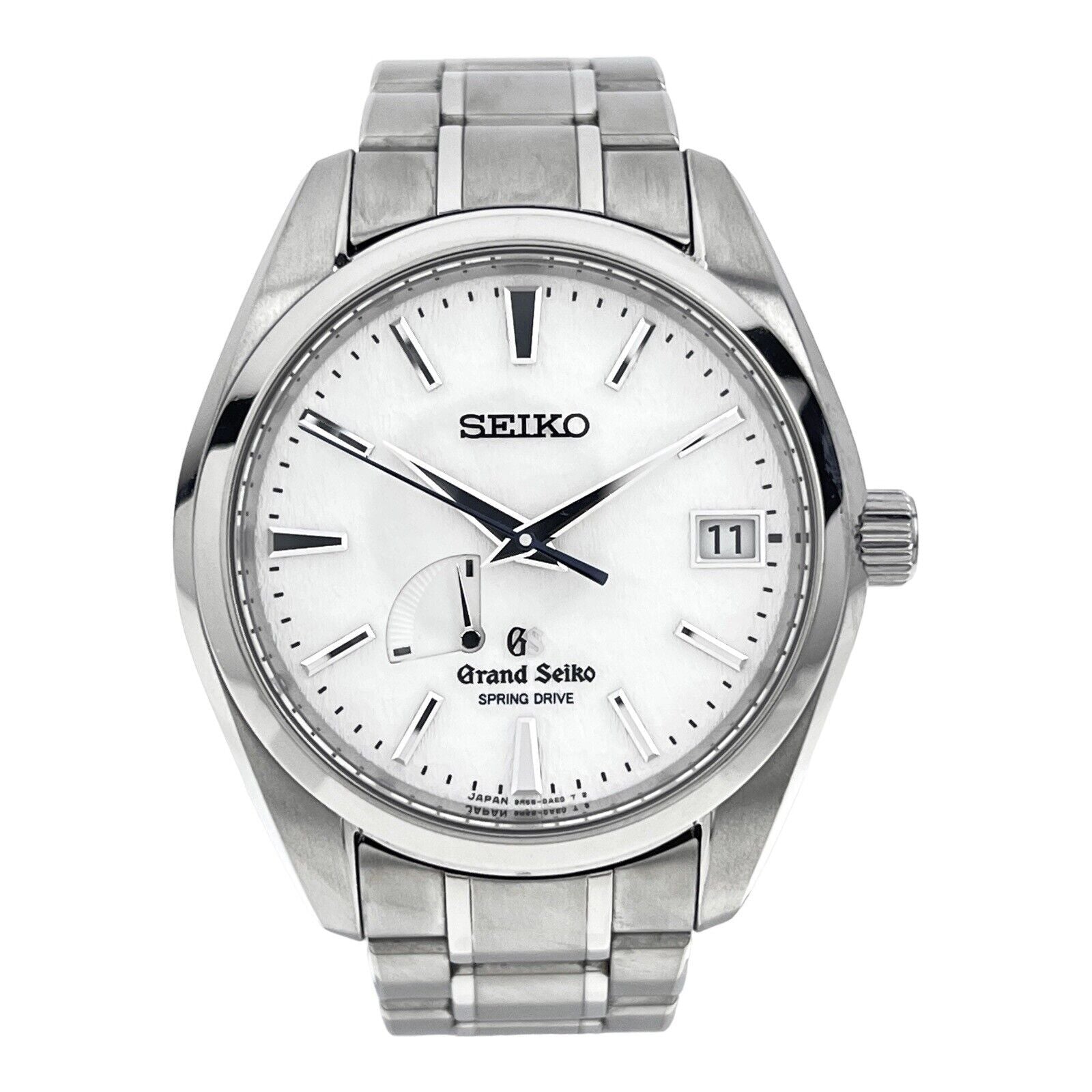 2015 Grand Seiko Snowflake Spring Drive Titanium 41mm Watch SBGA011 W/ Paper