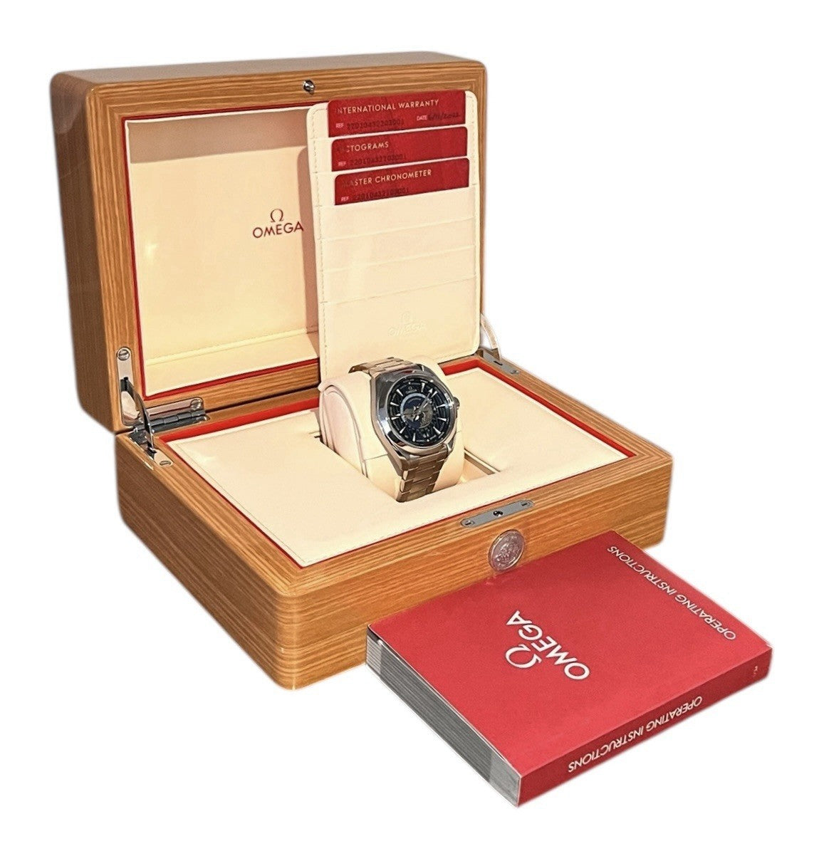Omega Seamaster Aqua Terra Worldtimer Steel Blue Dial 43mm 220.10.43.22.03.001